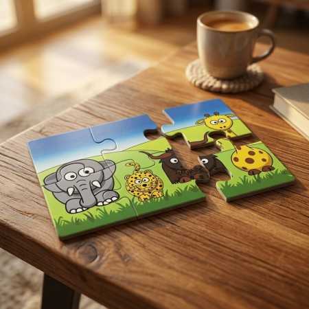 Rompecabezas Madera 6 Piezas