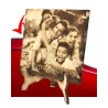 Fotograbado Laser en madera cuadrada 8.5x8.5cms